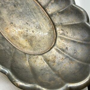 Vintage Silver Plated Scalloped Tray
